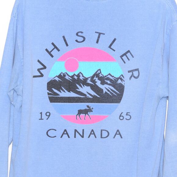 Cool as a Moose Whistler Canada Light Purple Long Sleeve Shirt Size Large - Picture 5 of 6